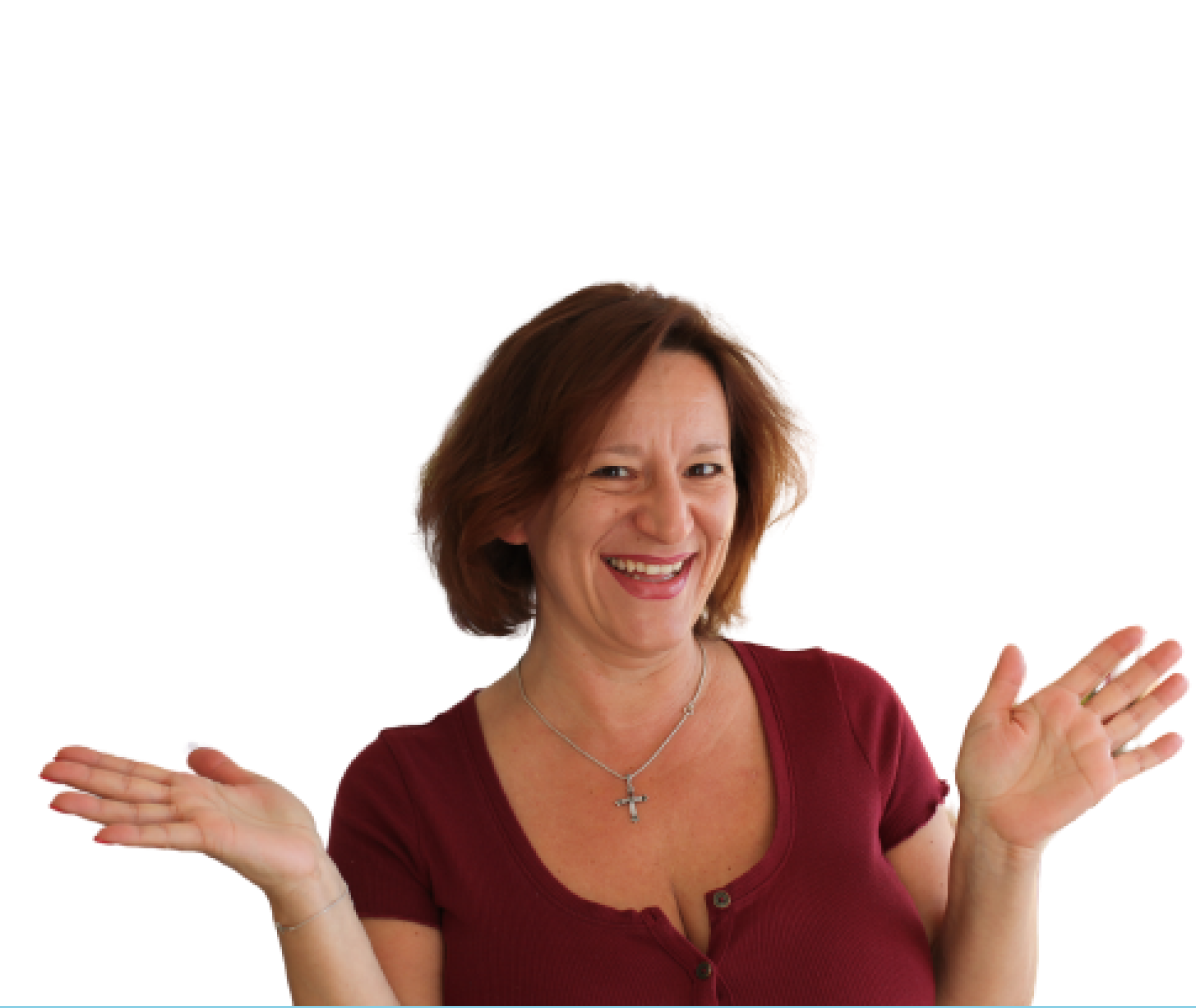 Eine Frau ist Glücklich